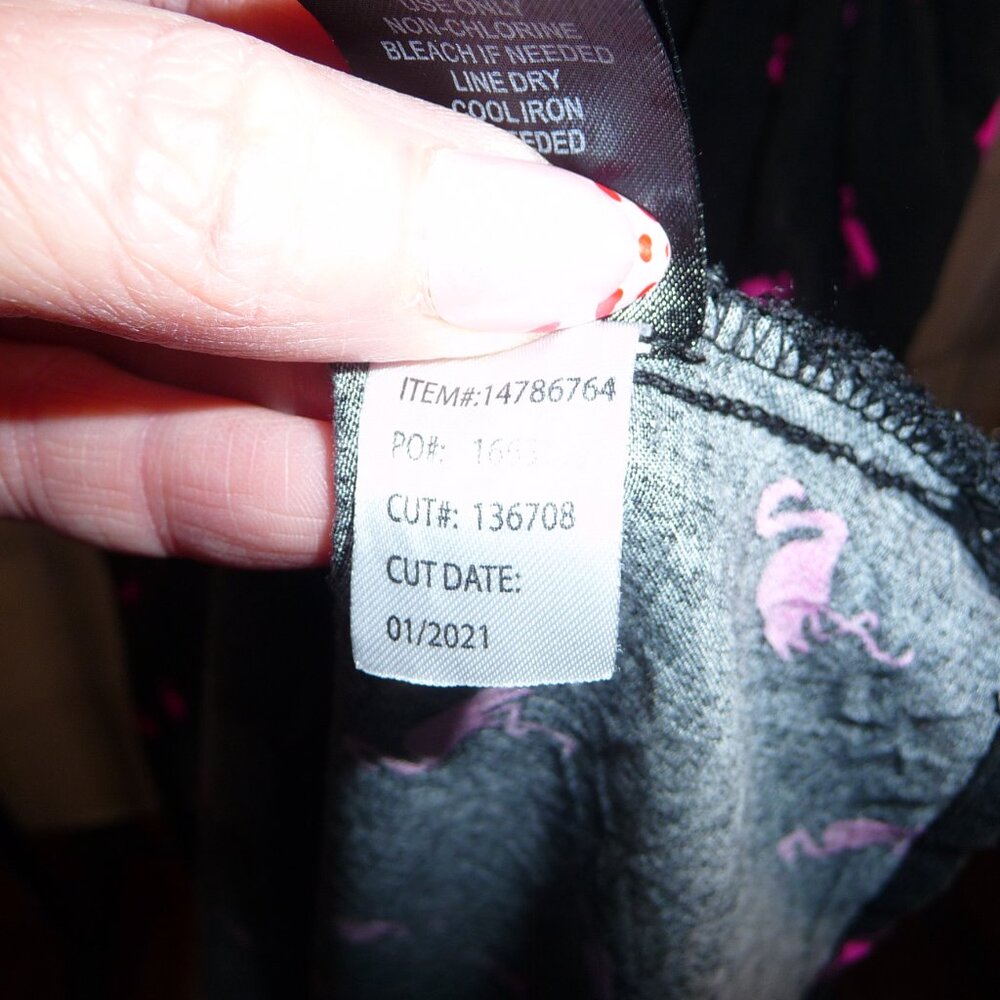 Torrid - Mini Challis Zip-Front Shirt Dress - Flamingos - Black, Pink - 3x - Picture 7 of 9